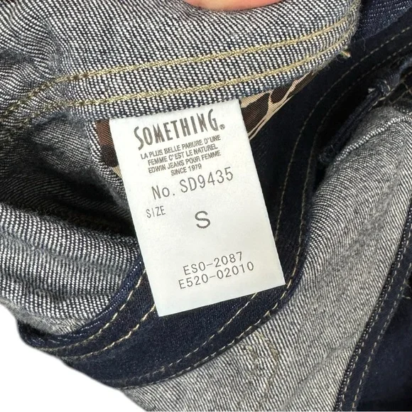 EDWIN | Something Workwear Japanese Denim 100% Cotton Dark Wash Overalls Small - Picture 3 of 10
